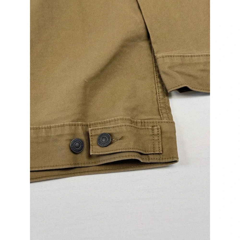 Levis Mens 3XL Khaki Canvas Chore Coat Corduroy Collar Workwear Jacket ECU - Picture 10 of 12